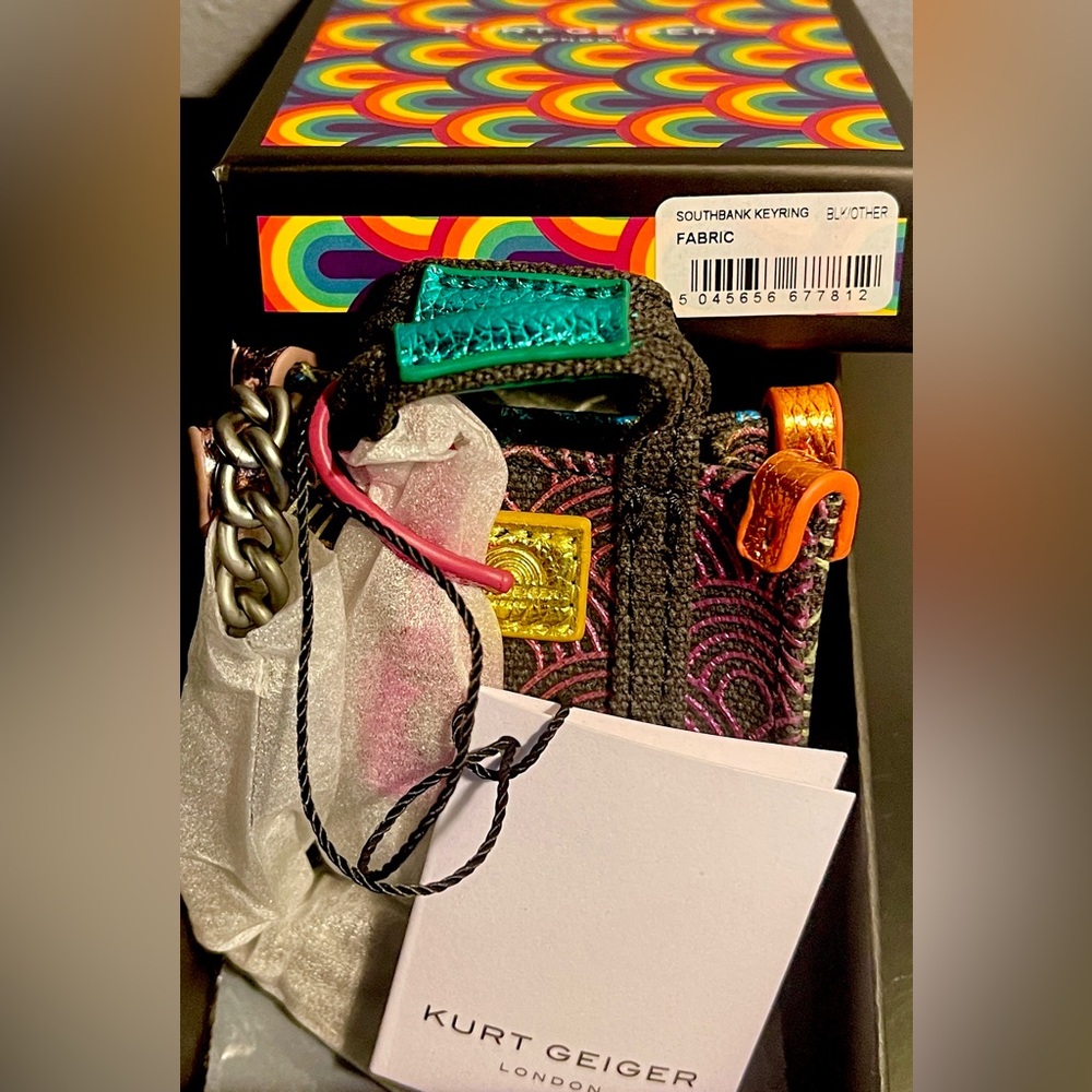 Kurt Geiger MiniBag Keychain/Bag-charm Southbank NEW/tags/box - Picture 15 of 15